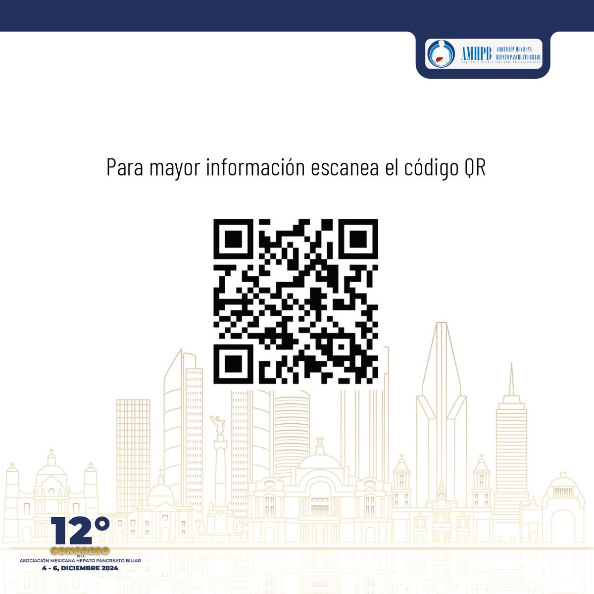 amhpb_mx's tweet photo. Reserva tu lugar cuanto antes para asistir a nuestro 12 Congreso.
#AMHPB #amhpb2024 #hpb #surgery #surgeonlife #medicalcongress #surgeon #medlife https://t.co/7ftA0zzmmZ