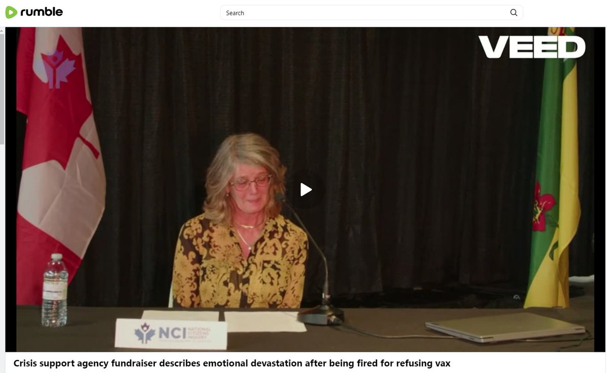 oncivlib's tweet image. "All I had was my work. It was my whole purpose."

Roxanne Cote was a senior fundraiser for a crisis support agency in Calgary. She was fired in early 2022 for not taking the vaccine.

Roxanne described her devastation at @NCICanada on June 1, 2024

Link: rumble.com/v51bfac-crisis…