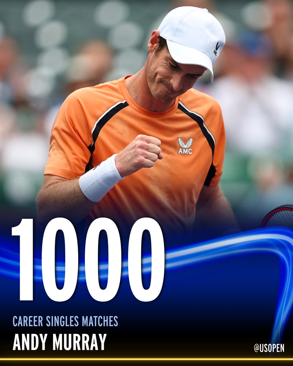 usopen's tweet photo. 1️⃣0️⃣0️⃣0️⃣ 🤩

@andy_murray https://t.co/RoDAdVQ67l