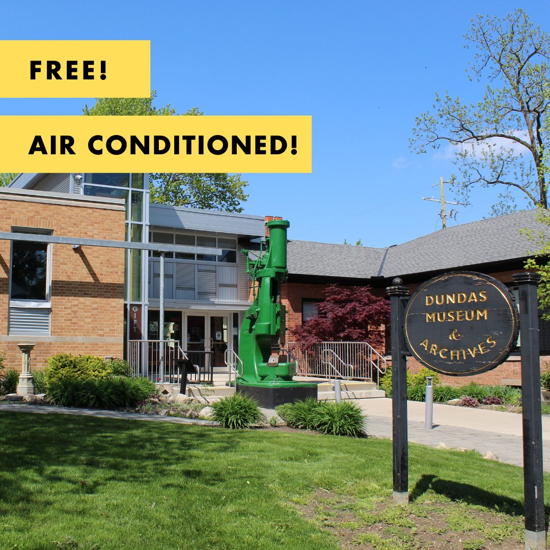 With the extreme temperatures this week, we wanted to remind everyone that the DM&amp;A is both fully air-conditioned and FREE to visit!

We're open Tues - Fri from 10am to 4:30pm, open late Thurs until 8pm, &amp; Sat from 1 to 4pm.
#DundasOn #DundasOnt #HamiltonOn #HamiltonOnt #HeatWave