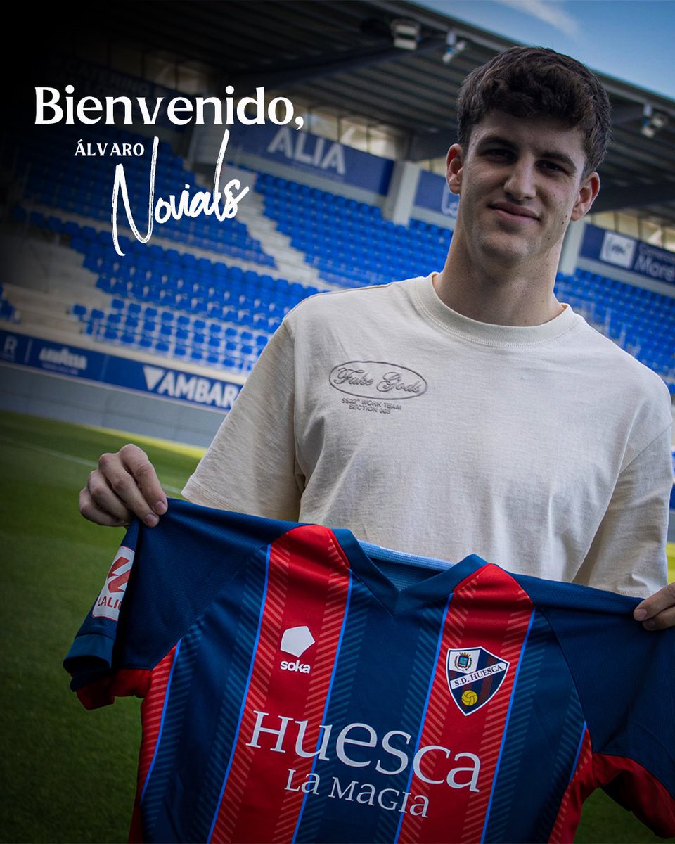 CanteraSDHuesca's tweet photo. FICHAJE | 𝘼́𝙡𝙫𝙖𝙧𝙤 𝙉𝙤𝙫𝙞𝙖𝙡𝙨, el primer fichaje de la 𝙎𝘿 𝙃𝙪𝙚𝙨𝙘𝙖 𝘽 para la 24/25

➕ El filial incorpora al centrocampista altoaragonés procedente de la @udfraga.

🔗 https://t.co/KXhSYgxPvl

¡𝐵𝑖𝑒𝑛𝑣𝑒𝑛𝑖𝑑𝑜, 𝐴́𝑙𝑣𝑎𝑟𝑜!

👏🏻🔵🔴 https://t.co/ymEYWPJO8b