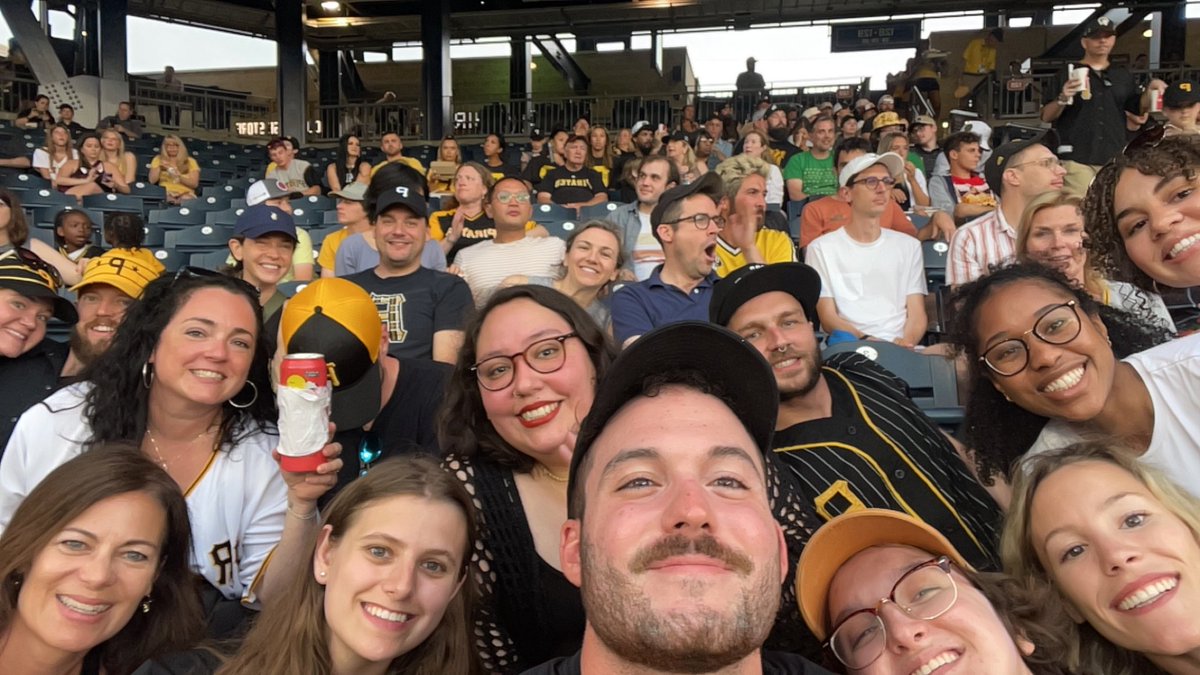 PittREAACT's tweet photo. Some of the REAACT team had such a blast at last night's @Pirates game! Go bucs! ⚾️☠️🍿

@carlamazefsky @ligiaantezana @S_Sivathasan https://t.co/XKzLC9zJjh