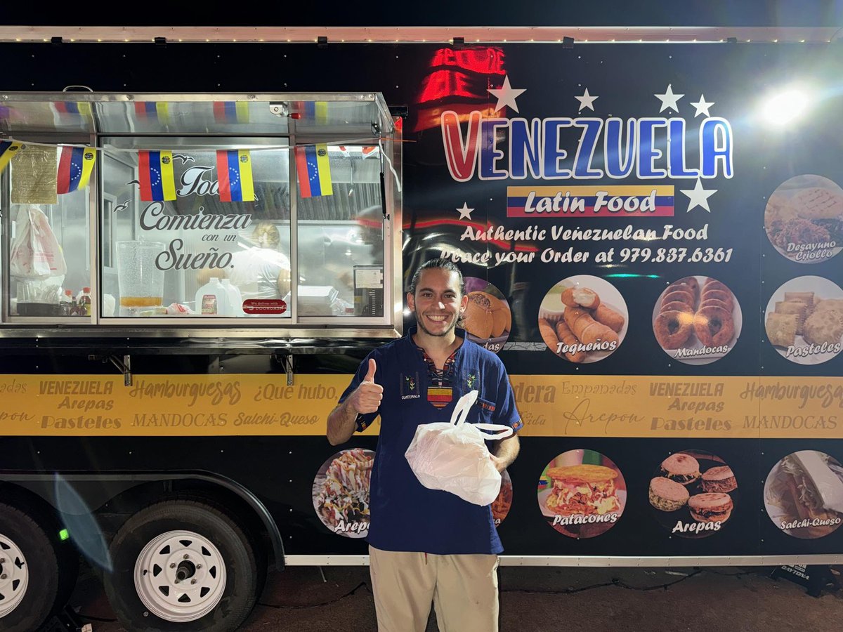 RustySuretteTV's tweet photo. 💬 “Hey Rusty, not sure if you were aware yet or not, but I just wanted to let you know that 2 weeks ago the first ever Venezuelan restaurant/food truck in the history of BCS opened up in College Station. It is really good!” - Carlos Espina 

📍1800 Welsh Avenue https://t.co/AtZUvMKglC