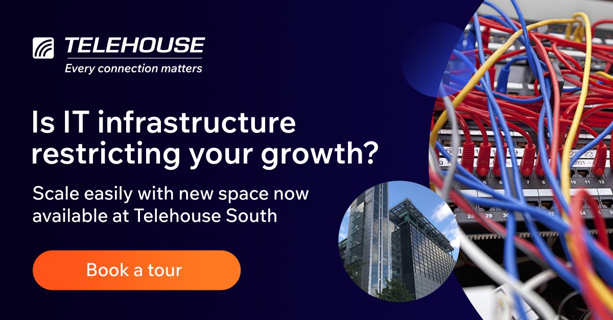 Our latest London Docklands data centre #TelehouseSouth offers flexible and scalable solutions to support your future growth.

Find out more and book a tour here: bit.ly/3h12z2L

#telehouse #everyconnectionmatters
