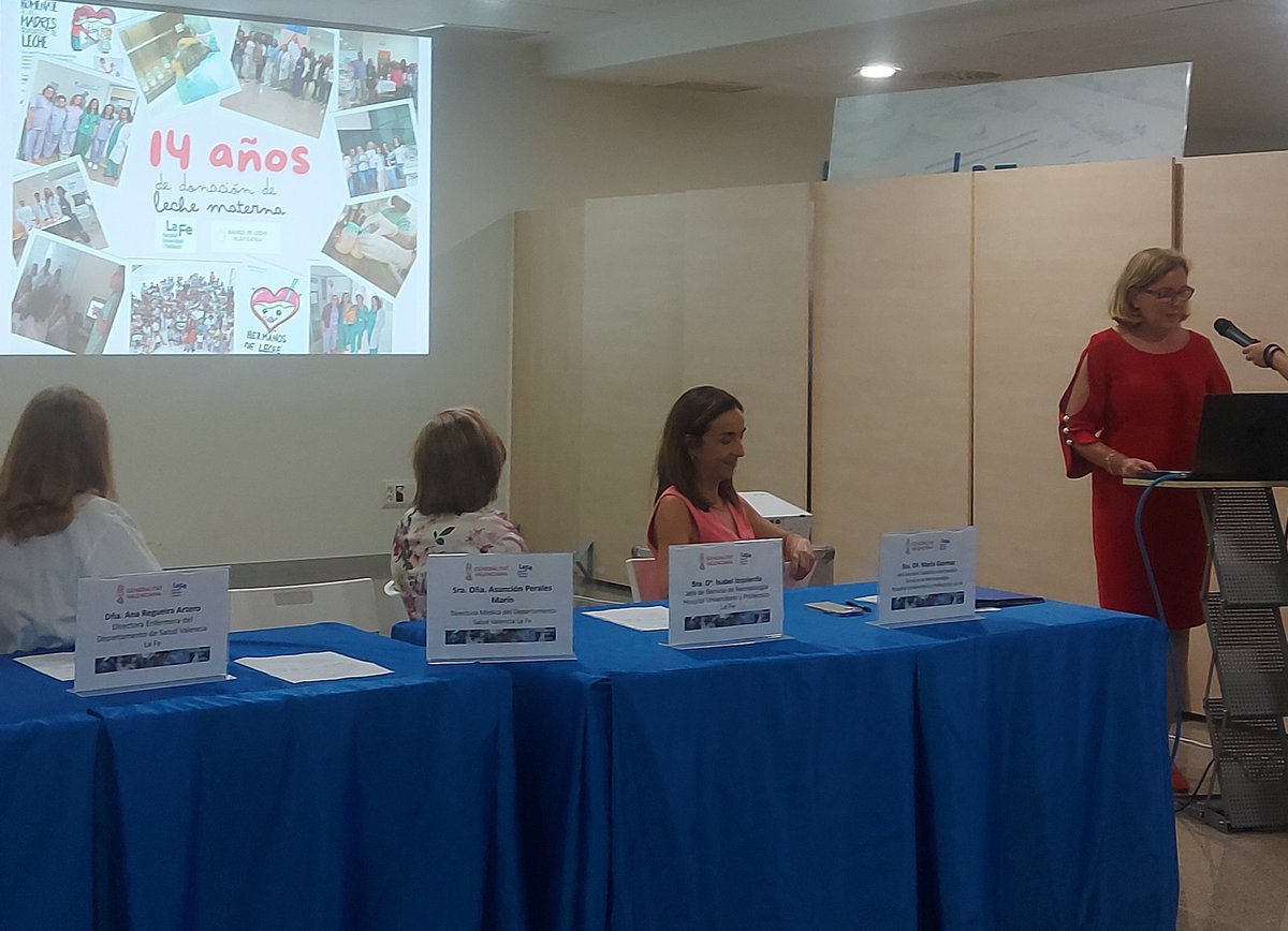 pediatrialafe's tweet photo. @RegueiraArtero Amparo Ramón, enfermera del Banco de Leche Materna @HospitalLaFe, nos cuenta cómo empezaron paso a paso a crear nuestro banco.

2849 madres donantes. 4500 niños se han beneficiado 

Con vuestro cariño, perseverancia y amor hacéis posible este gran reto https://t.co/fbeMy7nAUA