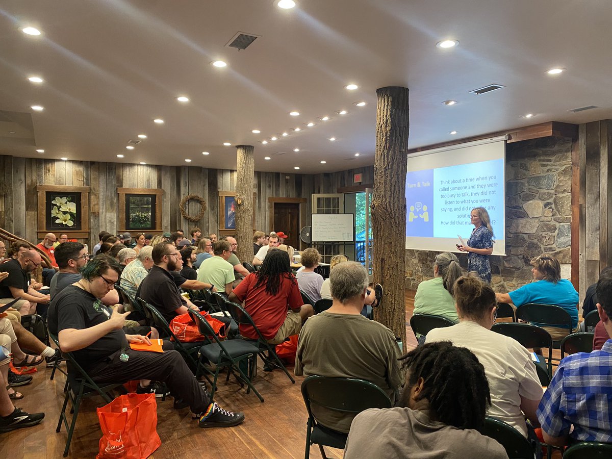 AMorgan_FCPS's tweet image. Presenting to the user support specialists this morning was a great way to start the day! This wonderful team was engaged and actively participating in the session. Thank you for filling our cups! @loveofspecialed #fcpssupport