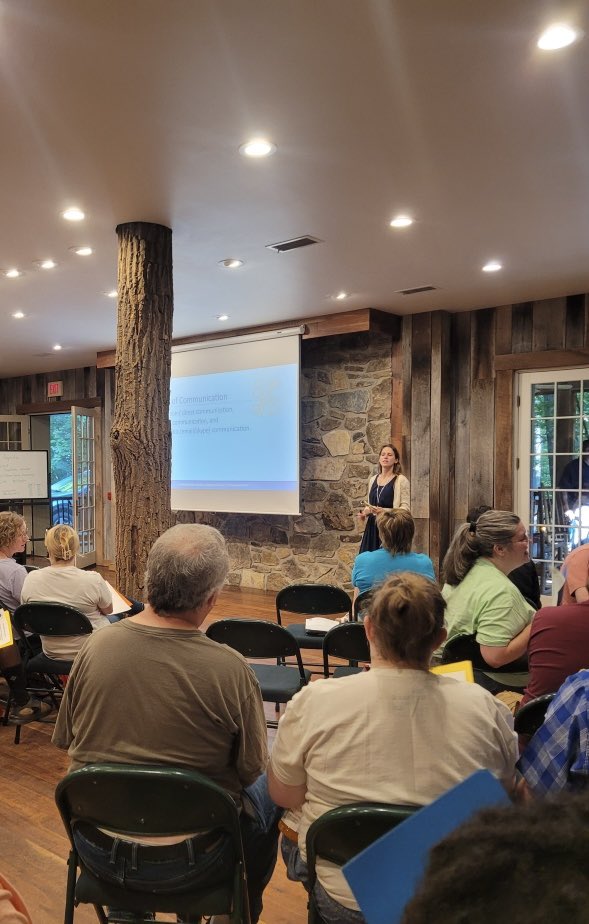 AMorgan_FCPS's tweet image. Presenting to the user support specialists this morning was a great way to start the day! This wonderful team was engaged and actively participating in the session. Thank you for filling our cups! @loveofspecialed #fcpssupport