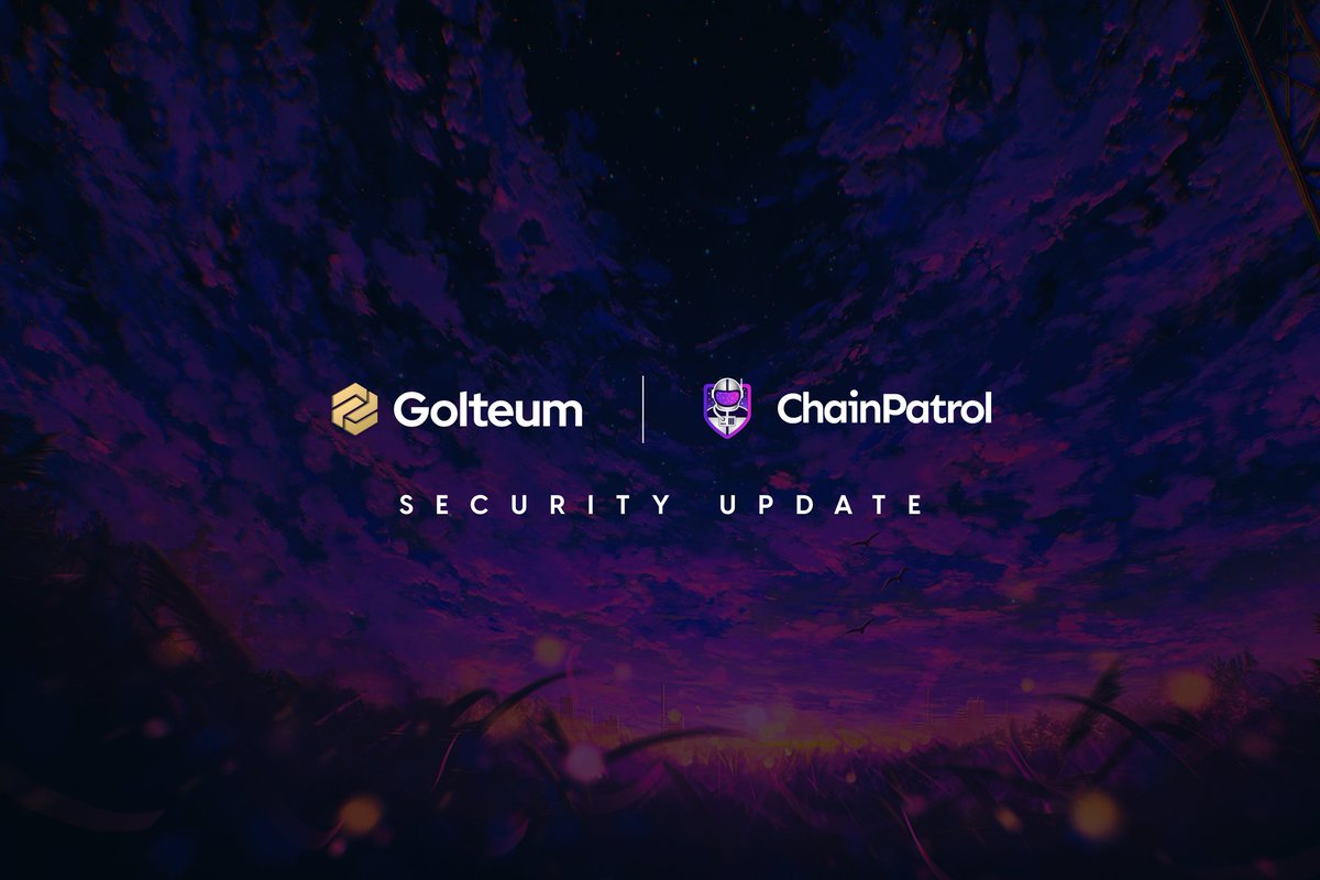 Golteum (@golteum) on Twitter photo Golteum x ChainPatrol 🔍
Golteum has now teamed up with <a href="/ChainPatrol/">ChainPatrol.io</a> to provide the community with robust protection against online threats.
ChainPatrol monitors, blocks, and manages the takedown of active threats targeting Web3 brands. Their AI-powered threat detection system Golteum x ChainPatrol 🔍
Golteum has now teamed up with <a href="/ChainPatrol/">ChainPatrol.io</a> to provide the community with robust protection against online threats.
ChainPatrol monitors, blocks, and manages the takedown of active threats targeting Web3 brands. Their AI-powered threat detection system