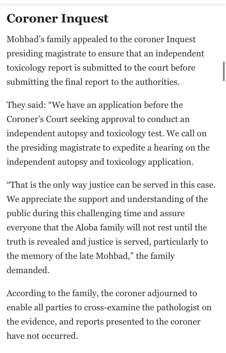 Justice_Mohbad's tweet photo. Joseph Aloba, in his quest for justice for Mohbad, has urged the Ikorodu Magistrate to swiftly approve the family's request for an independent autopsy and toxicology report. This, he argues, is a reasonable and necessary step to ensure a thorough and unbiased investigation. https://t.co/0Gt0wpGYGJ
