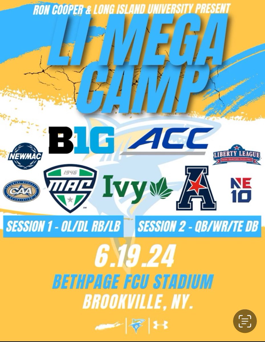 Tyler Hermanns (@tylerhermanns11) on Twitter photo Excited to show out at the Long Island Mega Camp tomorrow morning hosted by <a href="/longislandu/">Long Island University</a> ‼️ Thank you for the invite
<a href="/CoachRoyLIU/">Kahmal Roy</a> <a href="/creno7/">Chris Reno</a> <a href="/QBCoachBrady/">James Brady</a> <a href="/jared_valluzzi/">Jared Valluzzi</a> <a href="/CoachSqualli/">Mehdi Squalli</a> <a href="/coach_dees/">CoachAD</a> <a href="/LIEliteFootball/">LI Elite Football</a> <a href="/LIBLITZ/">LI BLITZ</a> Excited to show out at the Long Island Mega Camp tomorrow morning hosted by <a href="/longislandu/">Long Island University</a> ‼️ Thank you for the invite
<a href="/CoachRoyLIU/">Kahmal Roy</a> <a href="/creno7/">Chris Reno</a> <a href="/QBCoachBrady/">James Brady</a> <a href="/jared_valluzzi/">Jared Valluzzi</a> <a href="/CoachSqualli/">Mehdi Squalli</a> <a href="/coach_dees/">CoachAD</a> <a href="/LIEliteFootball/">LI Elite Football</a> <a href="/LIBLITZ/">LI BLITZ</a>