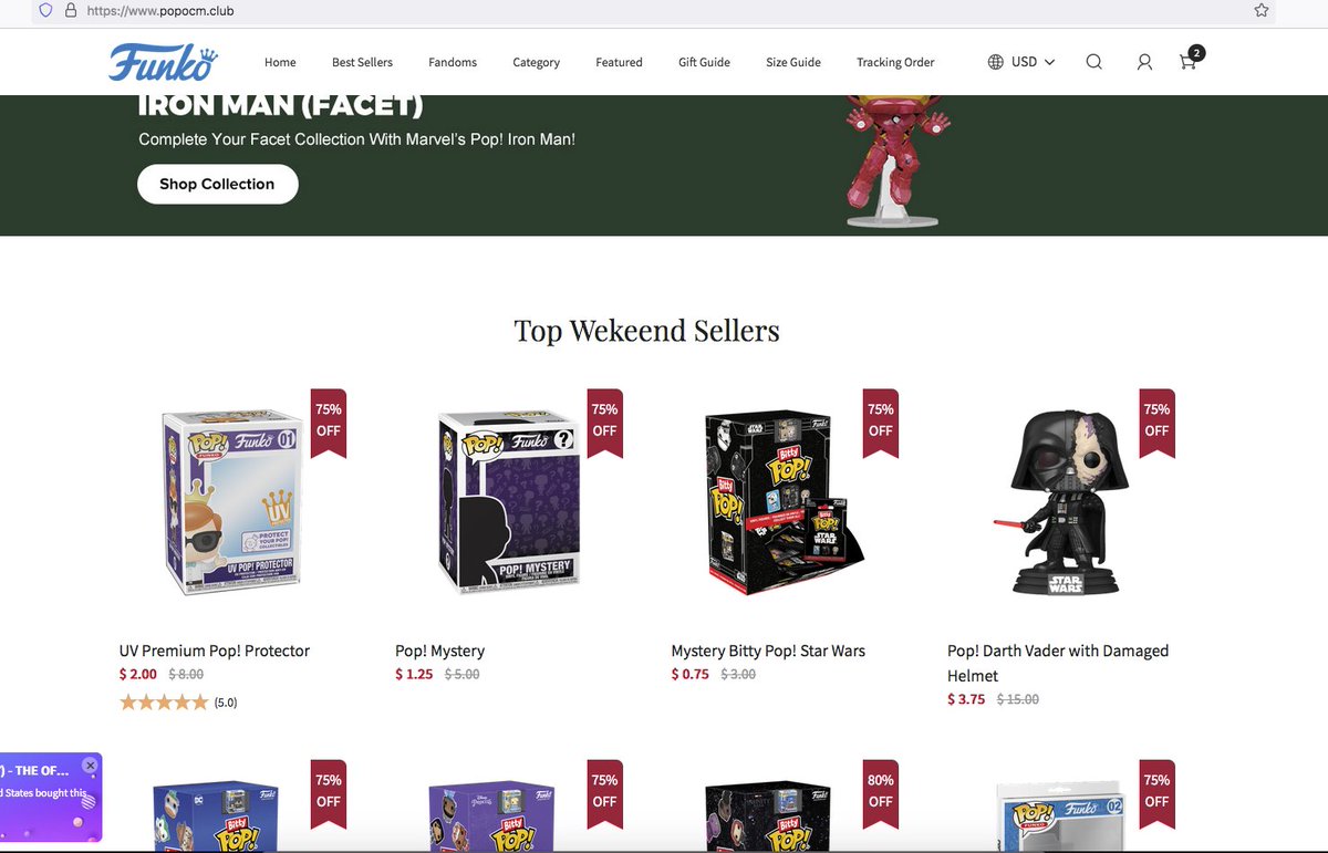 3v4n0's tweet image. Los Funkos estan a $3.75 y envio gratis en popocm.club, por si les interesa.