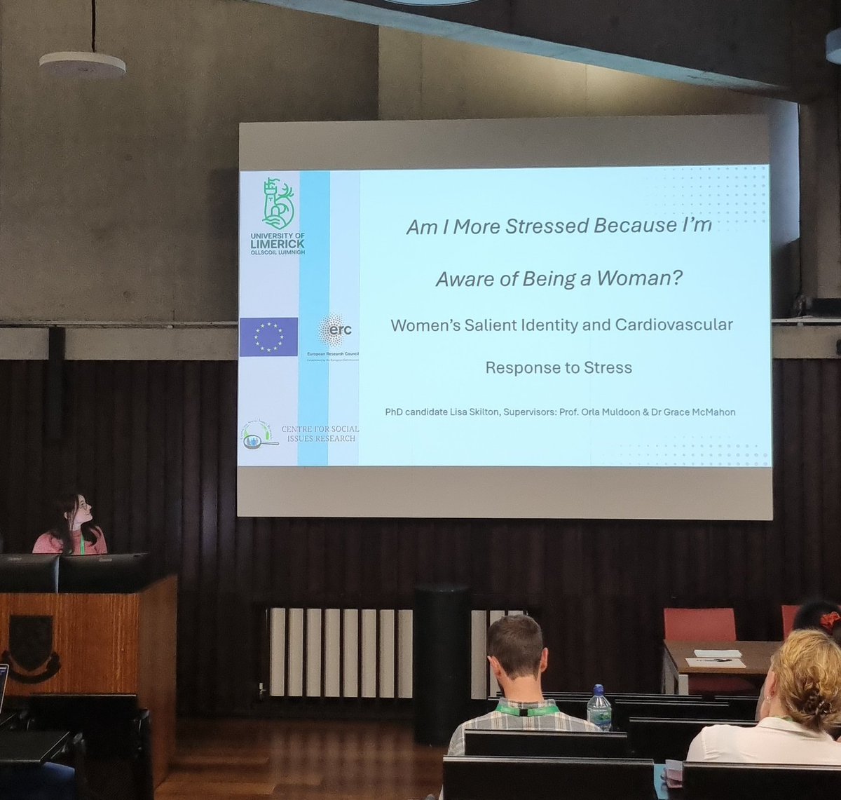 Very important findings from  <a href="/growth_ul/">@growth-ul.bsky.social</a> member on women's gender identity salience and cardiovascular responses to stress. Thank you, <a href="/lisaskilton/">lisa</a> !

#ICSIH6 #gender #socialidentity #health