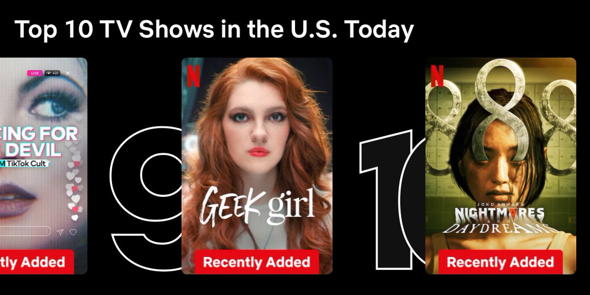 Hello, we're on Top Ten Netflix TV Shows in the U.S. today!

Thank you for all the love! 
INDONESIA REPRESENT!