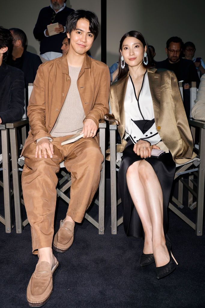 ククサ(taya yauota)作品です。 Tsuchiya Tao and Katayose Ryota at Giorgio Armani Spring/Summer