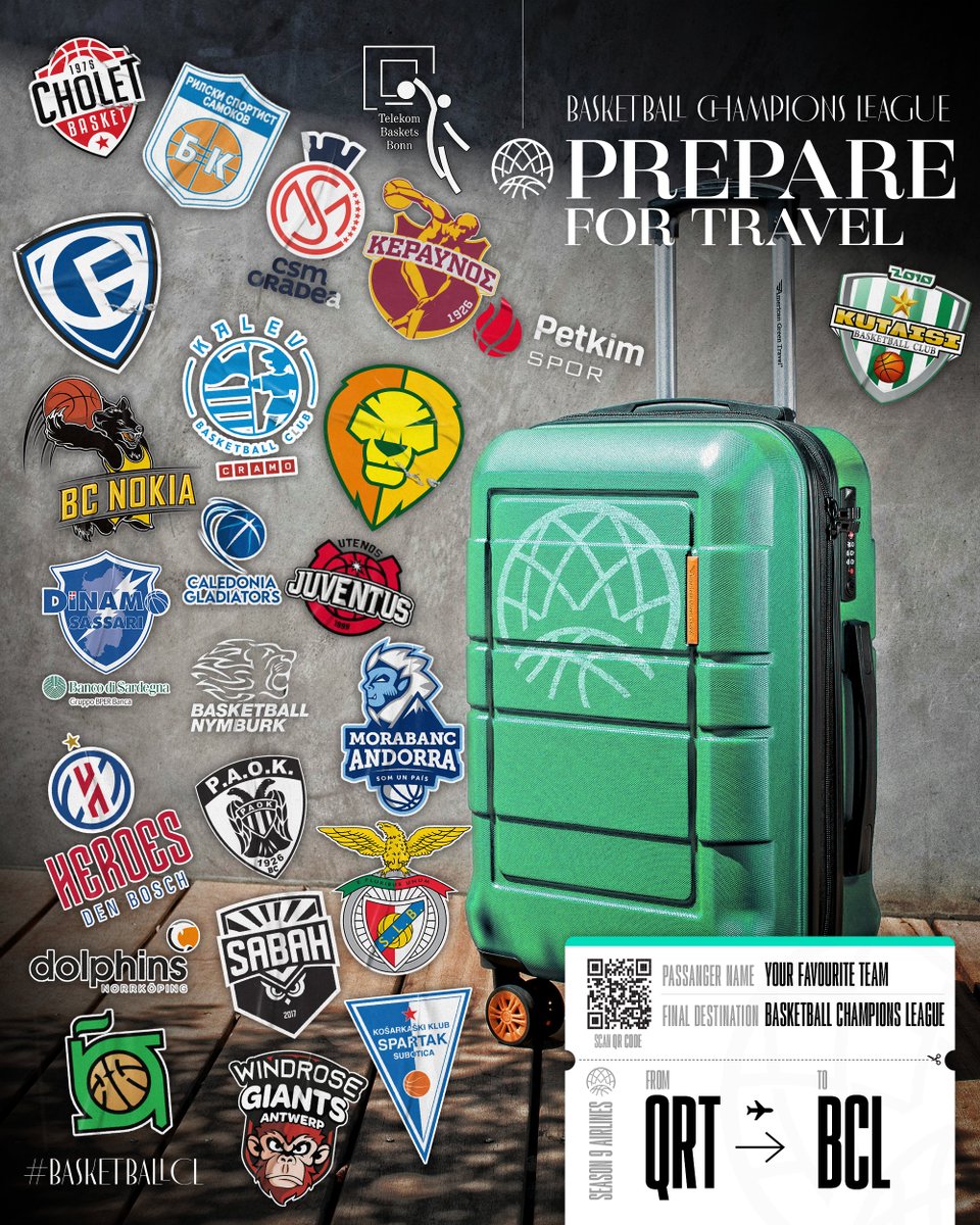 ✈️ 𝟏𝟐 𝙣𝙖𝙩𝙞𝙤𝙣𝙖𝙡 𝙘𝙝𝙖𝙢𝙥𝙞𝙤𝙣𝙨 among the 𝟐𝟒 𝐭𝐞𝐚𝐦𝐬 searching for the four remaining boarding passes from the 𝙌𝙪𝙖𝙡𝙞𝙛𝙮𝙞𝙣𝙜 𝙍𝙤𝙪𝙣𝙙𝙨 to the #BasketballCL Regular Season - 𝘄𝗵𝗼 𝘆𝗼𝘂 𝗴𝗼𝘁?