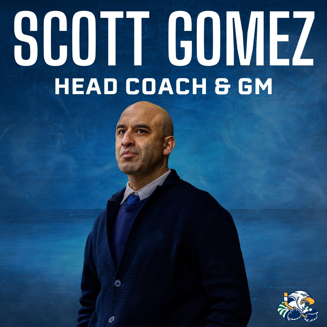 The Surrey Eagles are excited to announce that Scott Gomez has been hired as our new head coach &amp; GM! 

#SoarWithUs | #Surrey | #BCHL