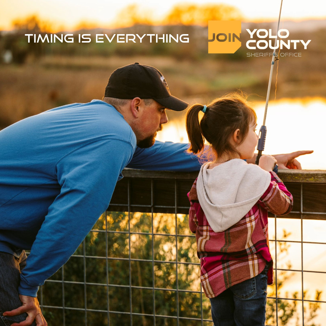 Timing is everything.  Click the link in our bio to learn how to get started with a career at the Yolo County Sheriff's Office. #ycso #yolocounty #corrections