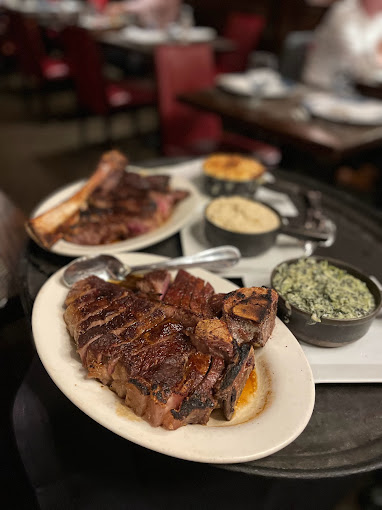 Just in case you're in the sharing mood, our porterhouse is made for two because great meals are best enjoyed together. Tag who you would share this with! #porterhouse #porterhousesteak #qualitymeat #newyorkbest #primebeef #mouthwatering #dining #deliciousmeal #meatcoma