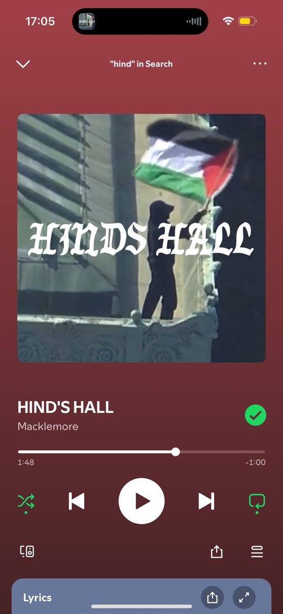 vermilloneyes's tweet image. if you are unable to donate, listen to and stream HINDS HALL by macklemore on all platforms! each stream counts and helps, with proceeds being donated to UNRWA. just by LISTENING to a song, you can do your part to help!