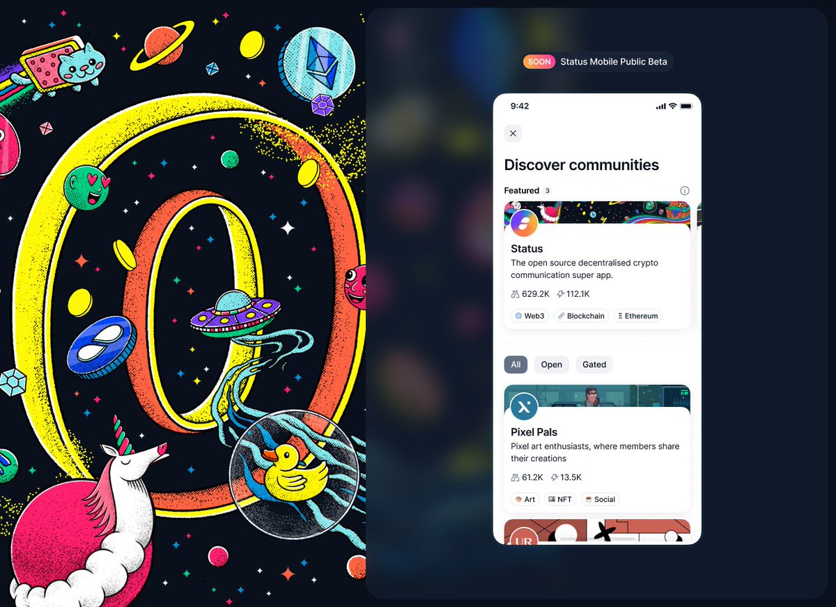 Tomorrow we release the first public Beta of Status Mobile.

That’s the tweet.