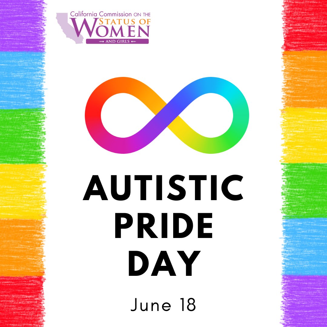 Happy Autistic Pride Day! The Commission recognizes the unique contributions of autistic, gender expansive women. Let's continue to foster a community of acceptance and inclusion.🏳️‍🌈🏳️‍⚧️
#AutisticPrideDay #Neurodiversity #WomenAreEssential