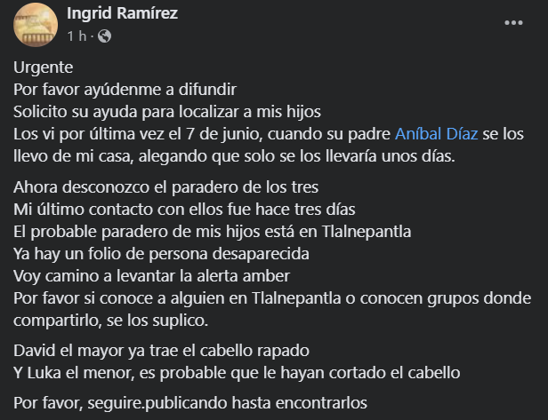 AikoKyrie's tweet photo. Gente de twitter/X/como lo quieran llamar, por favor ayuden a compartir para encontrar a estos niños. Ya se levantó la denuncia formal y alerta amber, así que por favor si los han visto nos ayudarían con información. +

#urgente #alertaamber #niñosdeparecidos https://t.co/2AOXWufIn1
