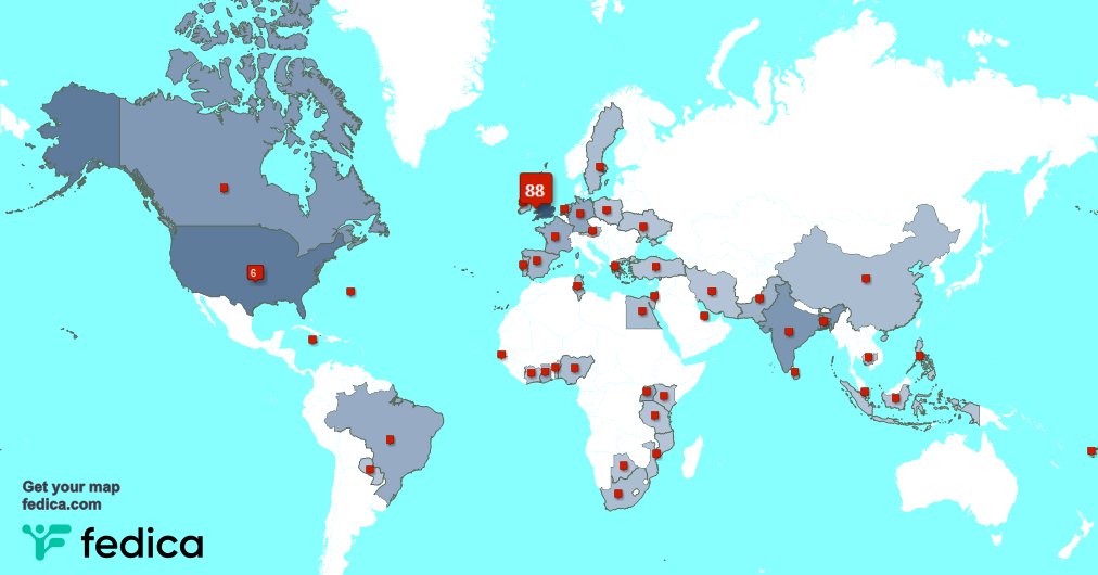 I have 4 new followers from Pakistan 🇵🇰, and more last week. See fedica.com/!JoMcclaren
