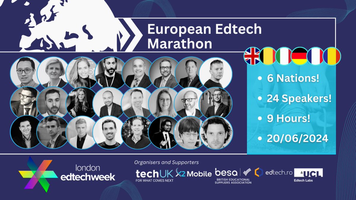 Save the date ! Creative Valley is invited to join the UK EdTech Week through the special European EdTech Marathon 1 day event where 6 countries, 22 speakers will share their EdTech experiences,insights and future plans. The French session will start at 16.30 till 17.30 CET.