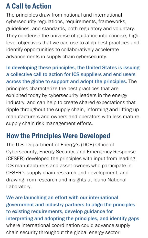 Eric Geller (@ericgeller) on Twitter photo White House touting international work to protect industrial tech from cyberattacks: whitehouse.gov/briefing-room/…
<a href="/JakeSullivan46/">Jake Sullivan Archived</a> highlights G7 commitment to create global OT cyber framework, as well as industry support for DOE's supply chain cyber principles energy.gov/sites/default/… White House touting international work to protect industrial tech from cyberattacks: whitehouse.gov/briefing-room/…
<a href="/JakeSullivan46/">Jake Sullivan Archived</a> highlights G7 commitment to create global OT cyber framework, as well as industry support for DOE's supply chain cyber principles energy.gov/sites/default/…