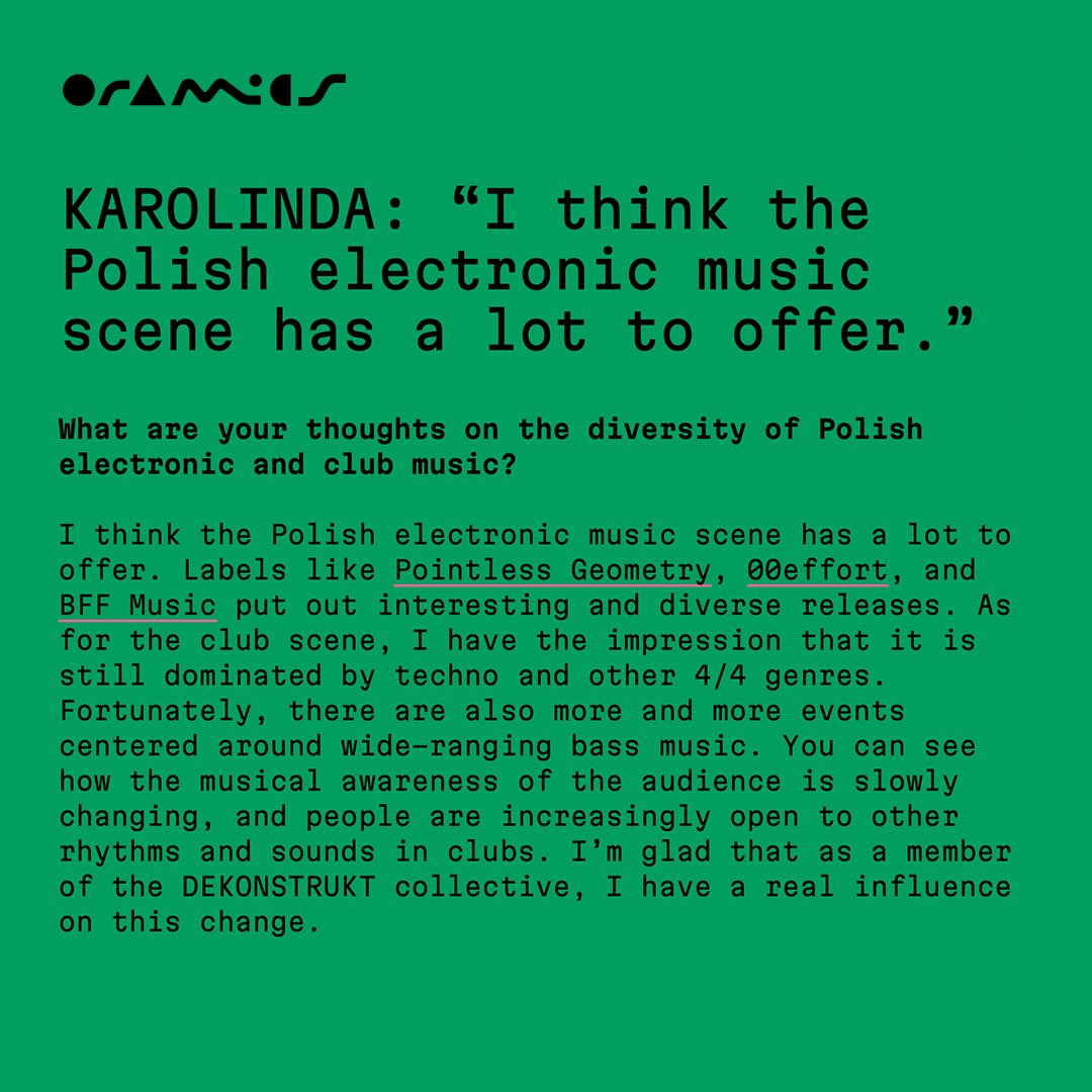 Oramics joined forces with <a href="/easterndaze/">easterndaze</a> a platform exploring underground music from Central and Eastern Europe, and published interviews with one of the first trans-femme and non-binary collective from Poland - Dekonstrukt 🇵🇱🏳️‍🌈🏳️‍⚧️💓

easterndaze.net/taking-matters…