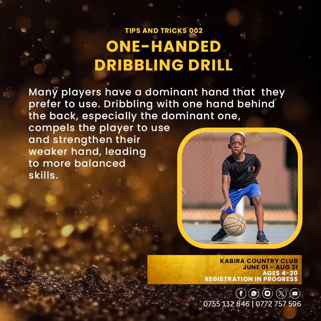 HenrisonAcademy's tweet photo. Ever wondered why we do the one-handed dribble drill? Find out more on grounds. We are at Kabira Country Club. Contact us to find out more on how to join the summer camp.
 #basketball  #hba  #summercamp  #summer  uganda aisha https://t.co/bb2VDhiQ6o