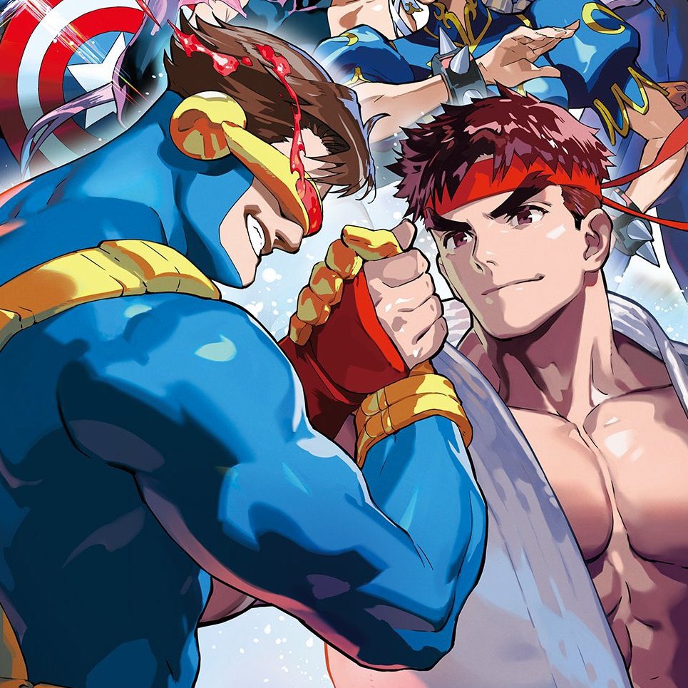LordBalvin's tweet image. I love the evolution of the Ryu and Cyclops handshake, the X-Men vs Street Fighter one is like “you lowkey my opp but it’s respect 🤝 “ 

and now it’s evolved into a dap after not seeing each other for years,  “MY FUCKING DAWG 🤝”