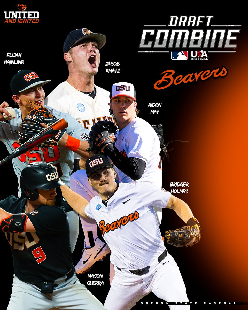 There are five Beavers in Phoenix this week at the MLB Combine in Phoenix. Wishing them luck!