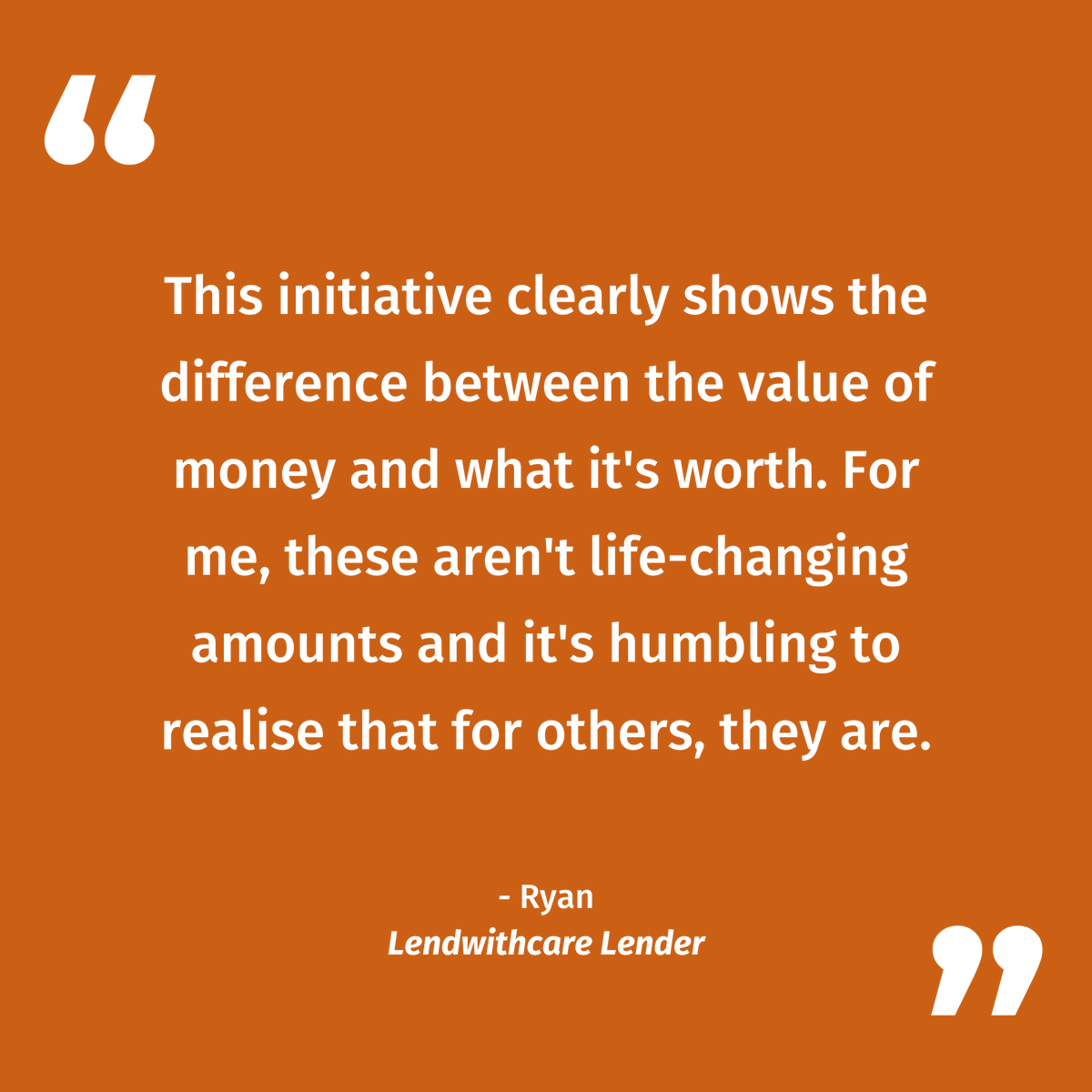 lendwithcare's tweet photo. A little can go a long way. Whether you lend £15 or more, every contribution can have a big impact in the lives of low-income entrepreneurs.
Thank you to all our lenders for making a difference! 🧡
#lendwithcare #entrepreneurship #microfinance #microloans #giving #solidarity https://t.co/u0obLdvSYX