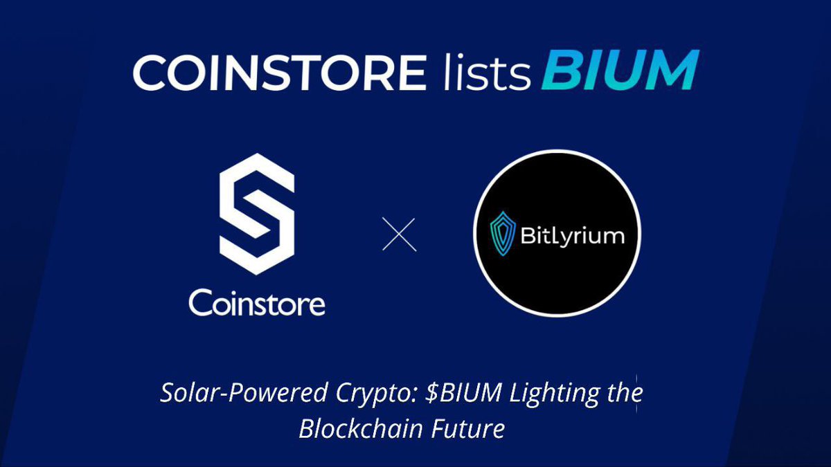 BurnhamCynthia1's tweet photo. Bitlyrium $BIUM revolutionizes crypto mining with solar power and EVM-compatible PoA consensus. Unmatched scalability and security!
https://t.co/dgEghcseY6
#Coinstore #bium #bitlyrium
@CoinstoreExc @bitlyrium https://t.co/8gpvgsPORz