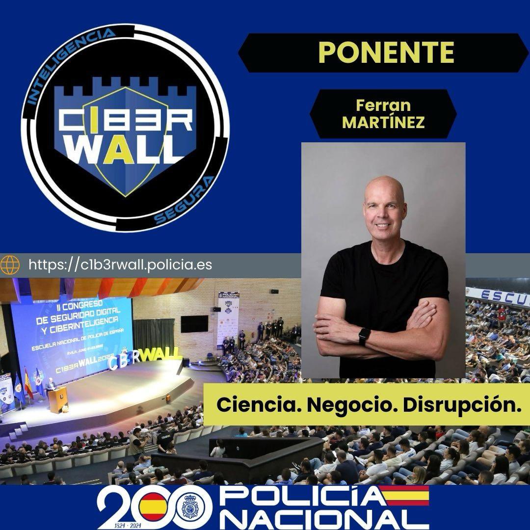 Ferran13's tweet photo. El próximo jueves 20 de junio, en Ávila, participaré en el Congreso Ciberwall C1b3rWall junto a estos grandes profesionales y amigos @ramsesgallego y el Dr. José Ignacio Latorre  https://t.co/FFNhNsULl8 https://t.co/PAL0qRnssv