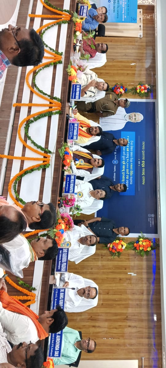 kvkkendrapara's tweet photo. PM Kisan Sammelan  Jointly Organised by KVK Kendrapara and Agriculture Dept. in which Hon'ble Cabinet Minister Sj Nityanand Gond and Hon'ble MLA Dr Durga Prasanna Nayak graced as honourable guests. More than 160 participants viewed live webcast of Hon'ble Prime minister's Program https://t.co/fPaid5NQk4