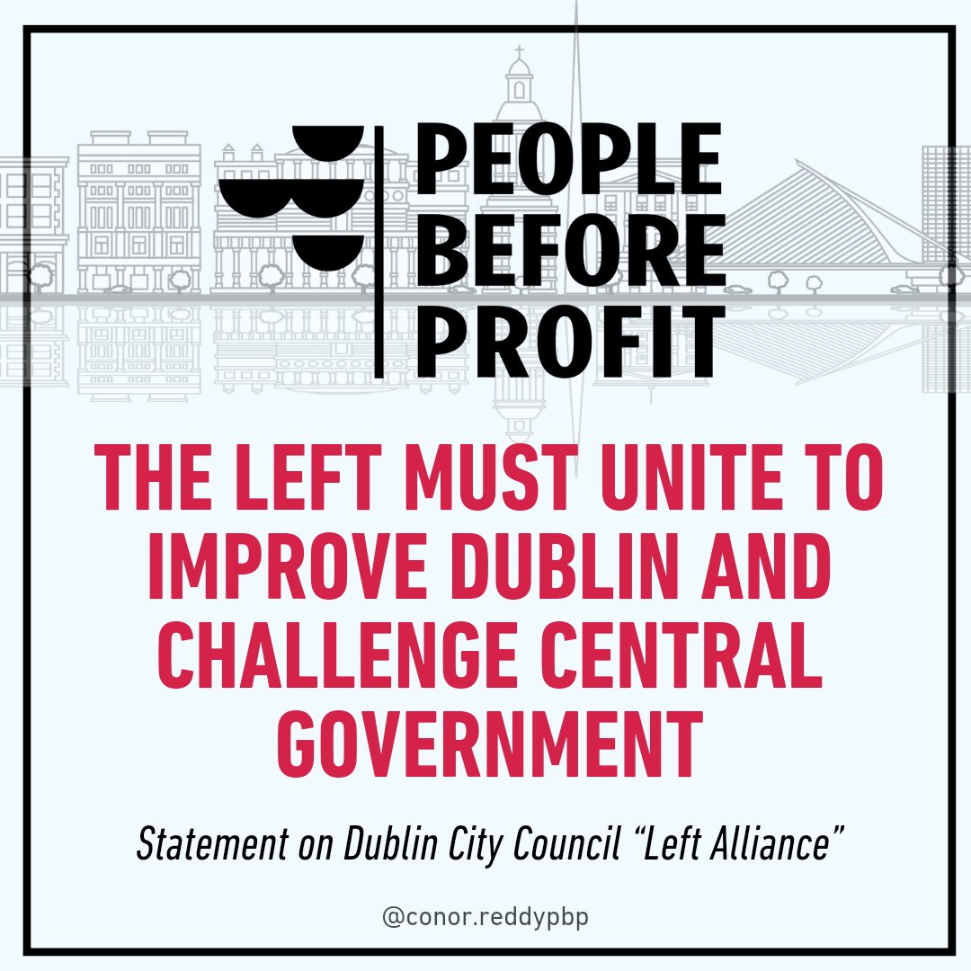 ConorReddy95's tweet photo. Our statement on discussions between left parties on Dublin City Council and the withdrawal of Labour  councillors from talks that began recently

 1/n https://t.co/LBn4RgHn2G