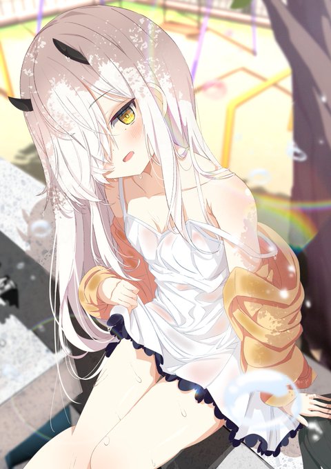 スケブ納品完了!ありがとうございました!
五年前以上前のシロ9じらのオリキャラをご依頼していただきまして、その数年後の姿をご依頼していただきました。
何ともわかる人にしかわからないレアな一枚ですw

成長しても貧乳です
童心に返って水遊びしてビショビショでござる。
姫子ちゃんでしたー 