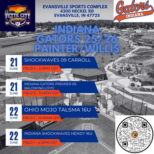Ready to go for this weekend’s PGF Vette City Summer Showcase in Evansville, IN!🐊🥎 #GoGators