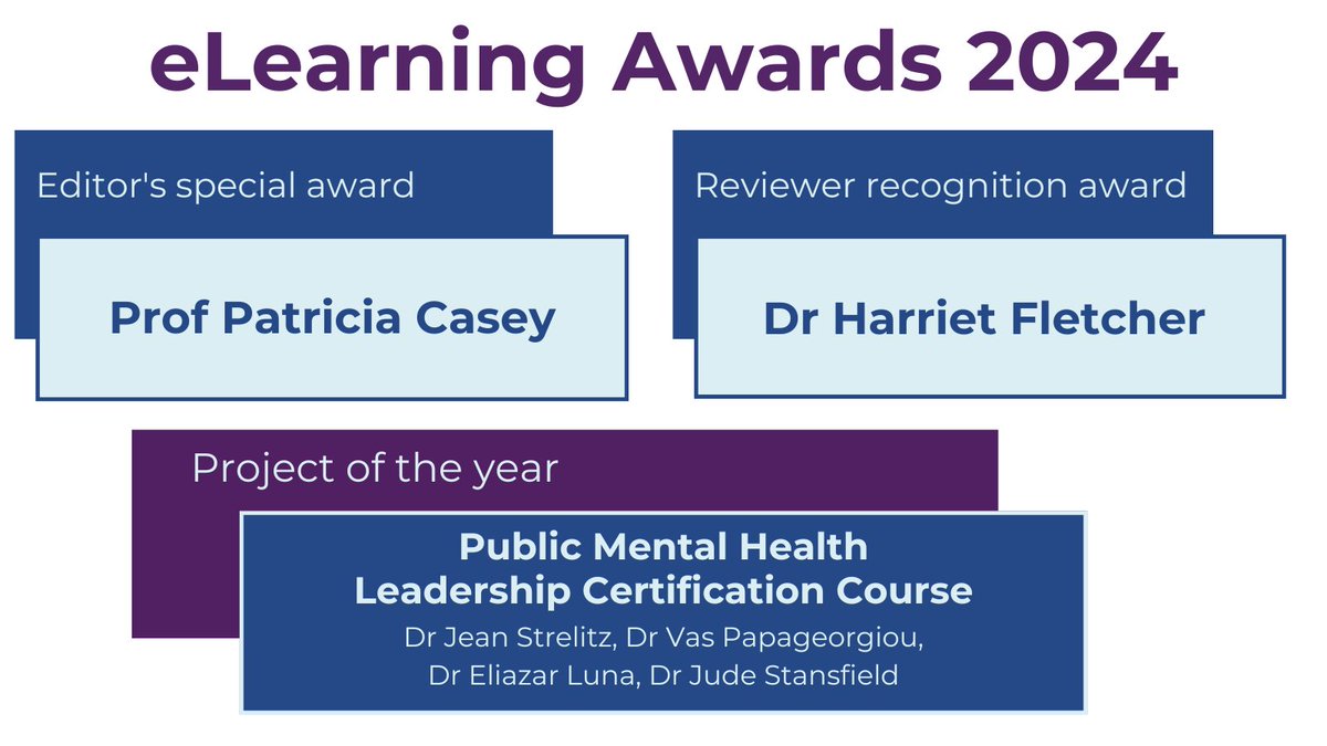 RCPsych eLearning Hub (@rcpsych_elearn) on Twitter photo Congrats to our eLearning Awards 2024 winners! Many thanks for your wonderful contributions.
<a href="/JMStrelitz/">Jean Strelitz</a> @vaspapa_ <a href="/Elo__luna/">Eliazar Luna</a> <a href="/JudeStansfield/">Jude Stansfield</a> Congrats to our eLearning Awards 2024 winners! Many thanks for your wonderful contributions.
<a href="/JMStrelitz/">Jean Strelitz</a> @vaspapa_ <a href="/Elo__luna/">Eliazar Luna</a> <a href="/JudeStansfield/">Jude Stansfield</a>