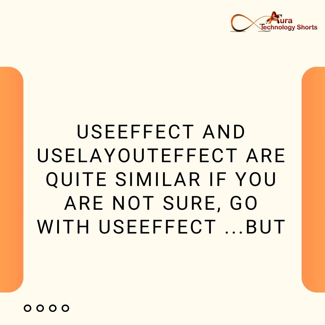 Auratechno72007's tweet image. Hooks Tips for react
...................
#ReactHooks #ReactTips #ReactDevelopment #FrontendDevelopment #JavaScript #WebDevelopment #ReactJS #CodingTips #Programming #SoftwareDevelopment