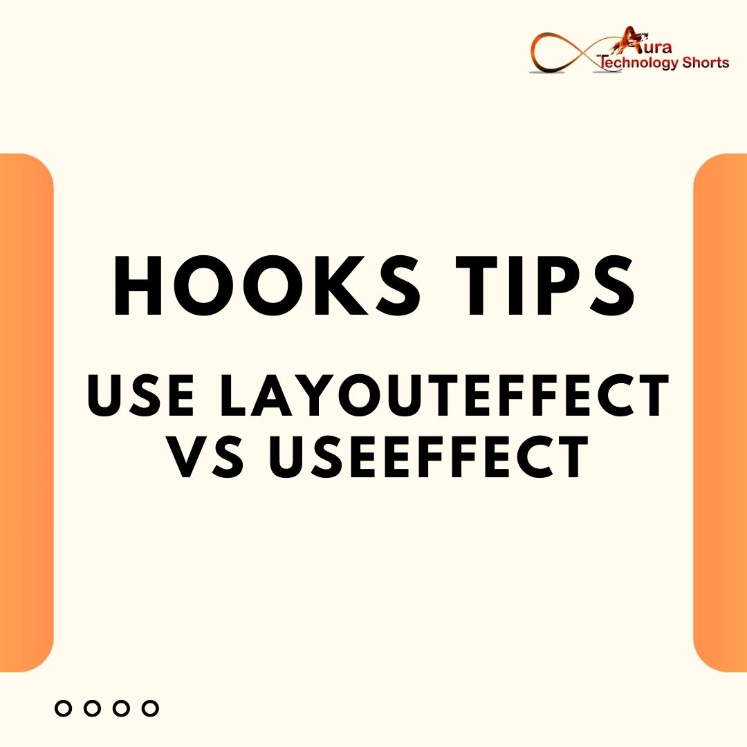 Auratechno72007's tweet image. Hooks Tips for react
...................
#ReactHooks #ReactTips #ReactDevelopment #FrontendDevelopment #JavaScript #WebDevelopment #ReactJS #CodingTips #Programming #SoftwareDevelopment