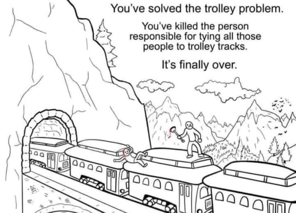 ProQuibus's tweet image. #TrolleyProblem