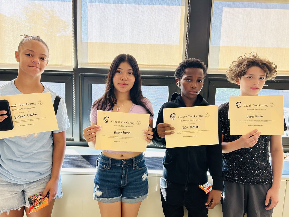 One last Caught You Caring Campaign Picture for the school year!  <a href="/HTSD_Grice/">Grice Middle School</a>