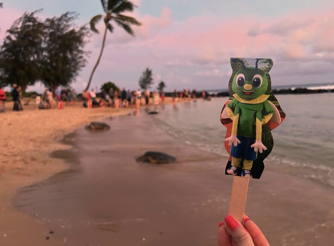 Sparkle's summer fun continues! He has been hanging out with Mickey <a href="/WaltDisneyWorld/">Walt Disney World</a>. He has we also spotted at <a href="/awrestaurants/">A&W Restaurants</a> in Michigan &amp; watching the sea turtles in Hawaii! 
#talesofatravelingfirefly #sparklessummervacation #fiesummervacay2024