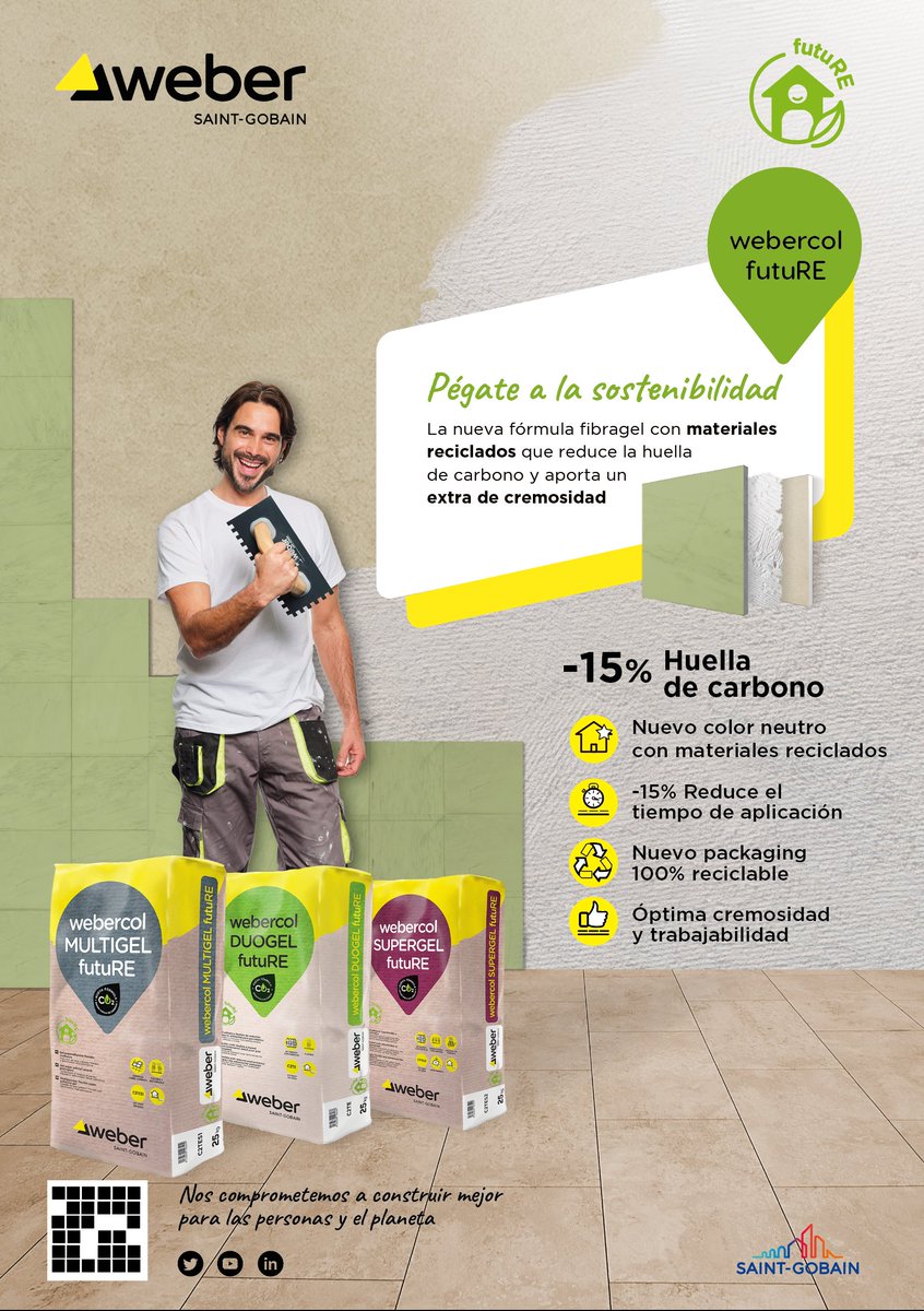 Mañana... ¡eventazo! #YellowWeek de nuestros amigos de @weber_saintgobain Además nos presentarán los nuevos productos Webercol Future y Weber Color Premium Ocean. Lo dicho, ¡¡eventazo!! Mañana, 19 de junio a partir de las 08:00h en nuestra sede de Mejorada del Campo. 🤪🤪🤪