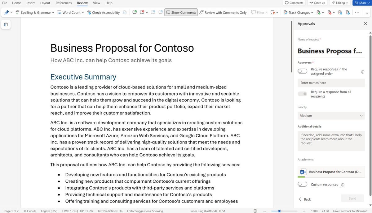 Create and manage #approval requests for a #MicrosoftWord document

insider.microsoft365.com/en-us/blog/cre…
#TA_Talk #MicrosoftEDU #MSFTAdvocate #MIEExpert