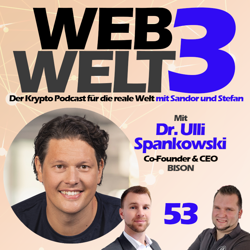 Neue Folge mit Dr. Ulli Spankowski der CEO von <a href="/bisonapp/">BISON App – Krypto, Aktien & ETFs einfach kaufen</a>!

Freut euch auf eine tolle #Podcast Folge rund um #Krypto und #Bison!

Überall wo es Podcsats gibt.

Danke <a href="/uspankowski/">Ulli Spankowski</a>.