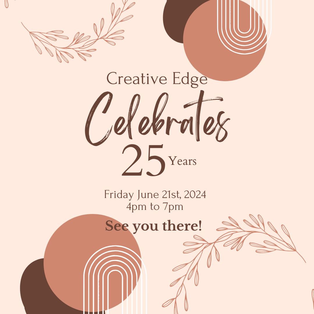 MyCreativeEdge's tweet image. Join us in celebrating 25 years, this Friday, 4-7pm. Sample some gourmet snacks, enjoy a free gift with purchase, pick-up a feature $25 item. Pop by Saturday during Art on the Street for a photo at our floral installation. #downtownguelph #guelph